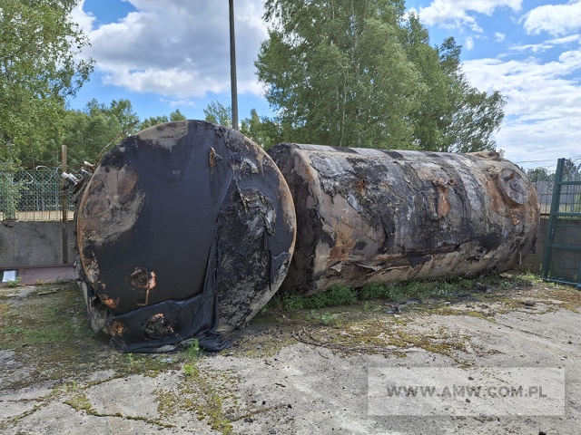 Zbiornik stalowy 25 m3 pod stację MPS ZSS-25 (wydołowany, odgazowany) - pakiet zawierający 3 szt. 